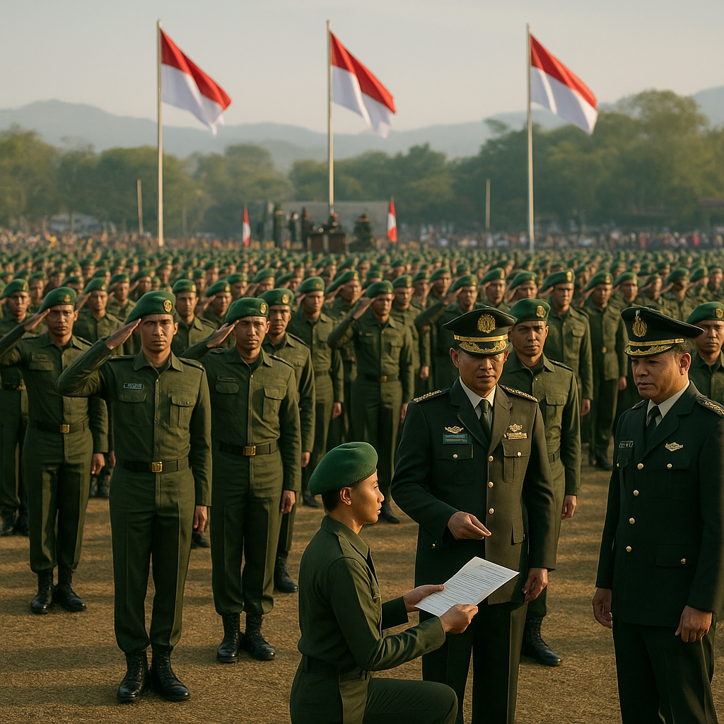 17.702 Prajurit Tamtama TNI AD Resmi Dilantik, Siap Jadi Garda Terdepan Bangsa