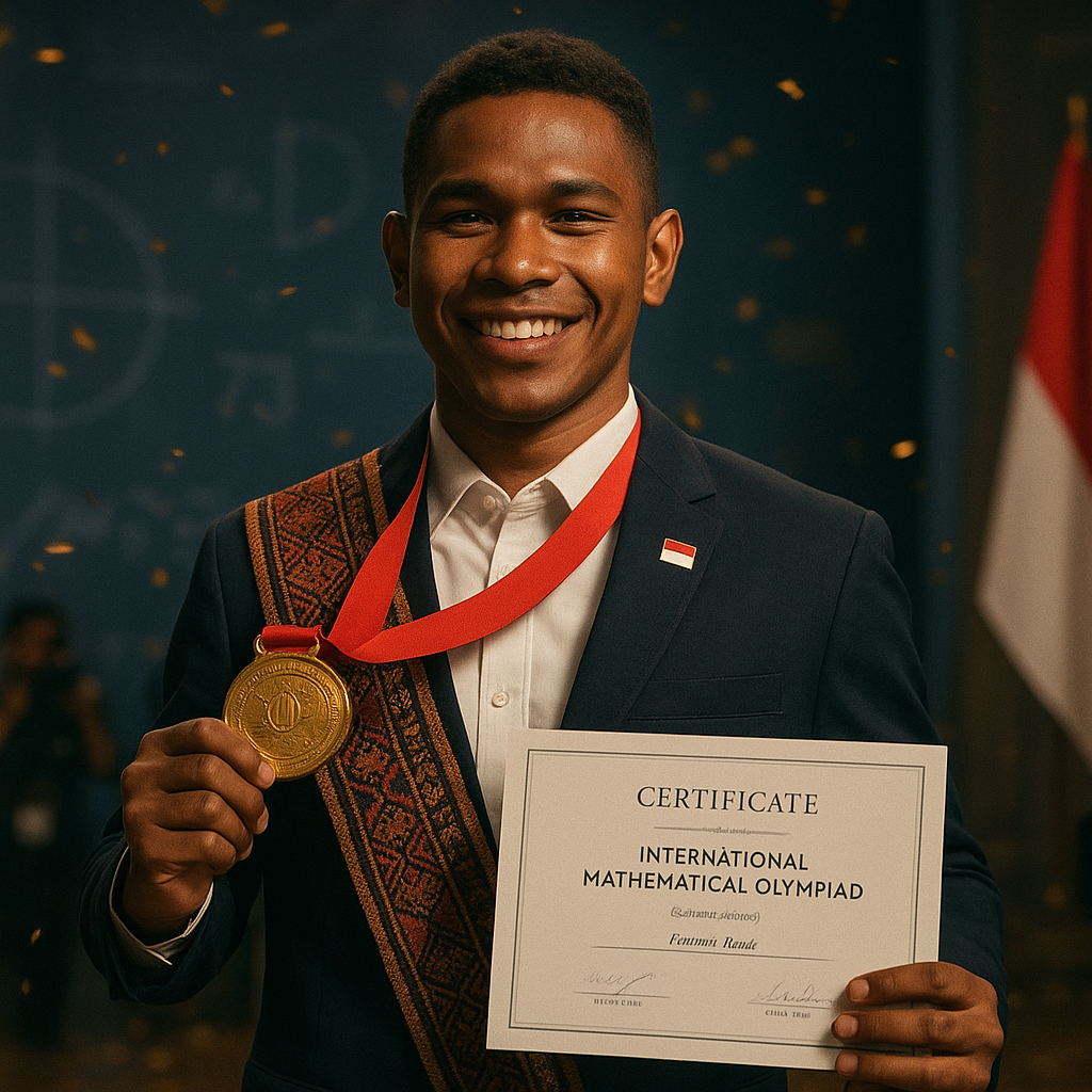 Pemuda Papua Raih Medali Emas Olimpiade Matematika Internasional