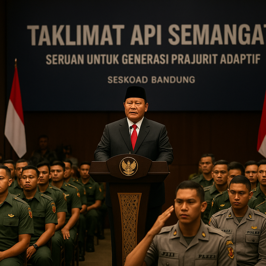 Taklimat Api Semangat: Presiden Prabowo Serukan Generasi Prajurit Adaptif di Tengah Badai Global yang Tak Terduga