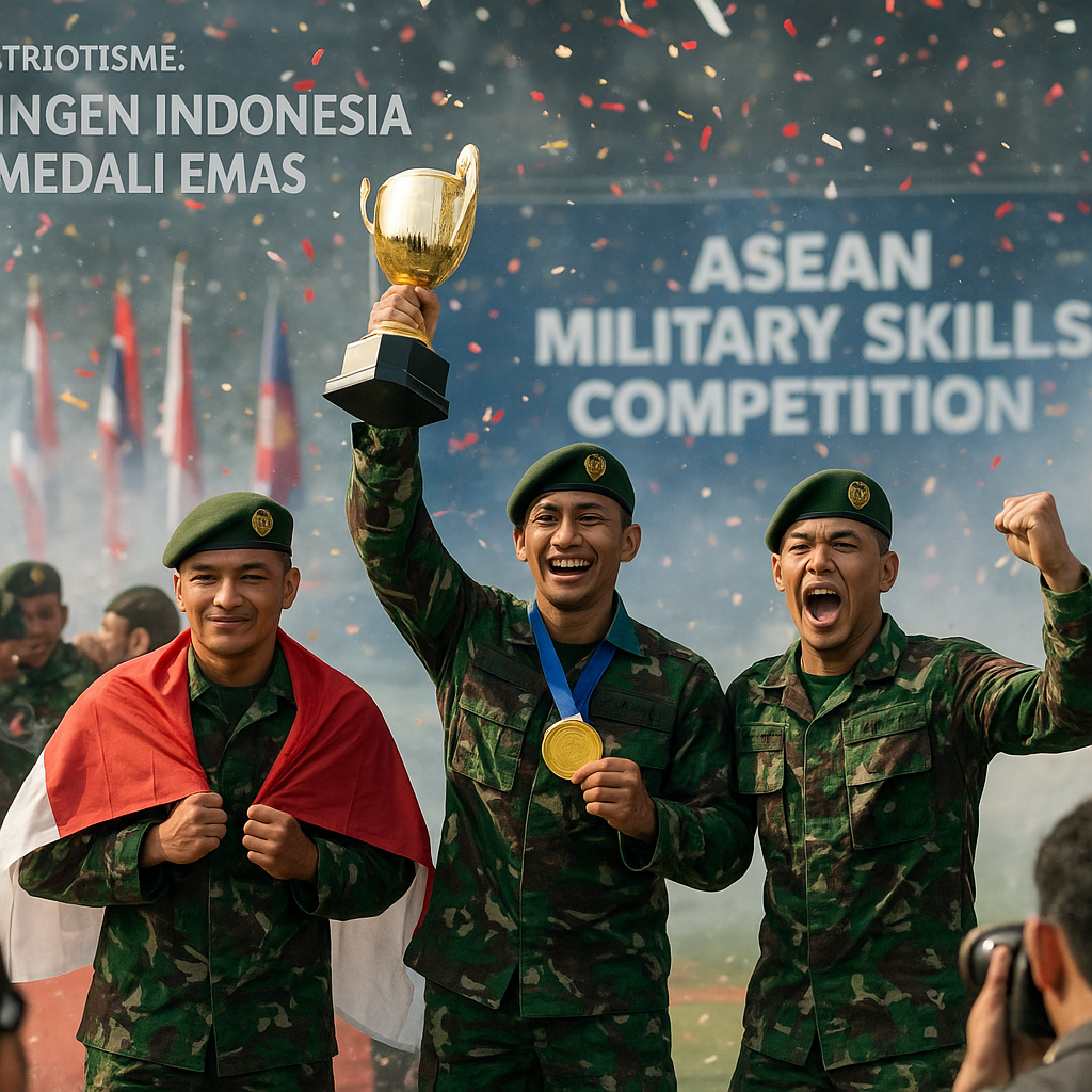 Kilau Patriotisme: Kontingen Indonesia Raih Medali Emas dalam ASEAN Military Skills Competition