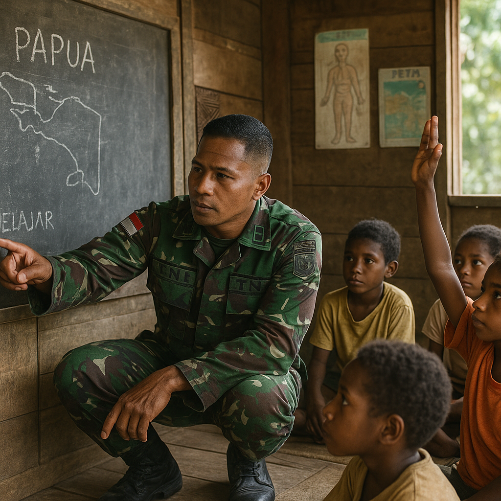 Jejak Pengorbanan: Kisah Prajurit TNI yang Menjadi Guru di Pedalaman Papua