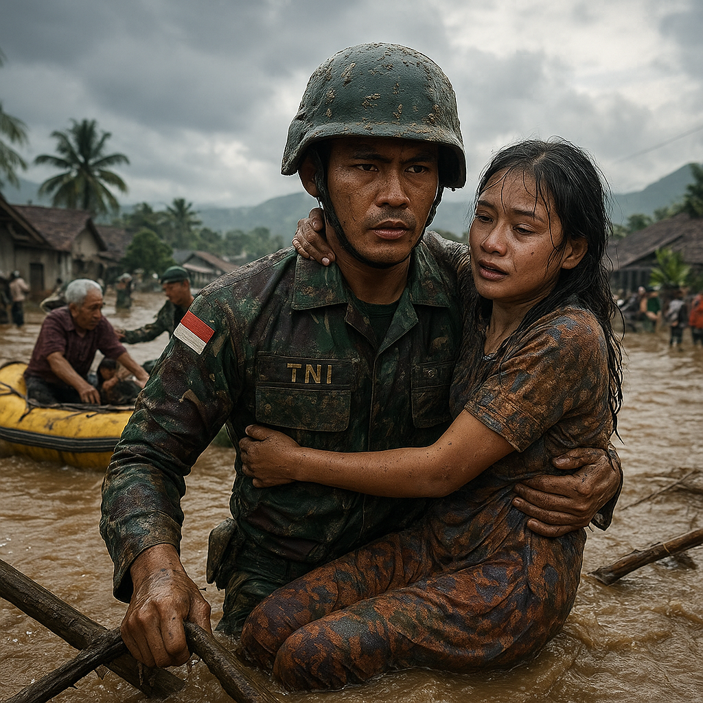 Kisah Heroik: Prajurit TNI yang Menyelamatkan Warga dari Banjir Bandang di Sulawesi