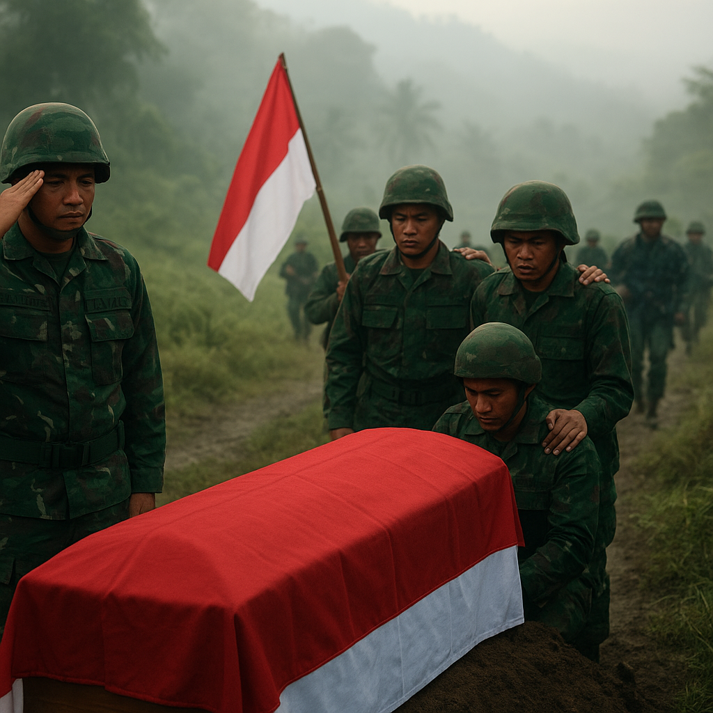 Prajurit TNI AD Gugur di Papua, Pasukan Lanjutkan Operasi dengan Semangat Tak Tergoyahkan