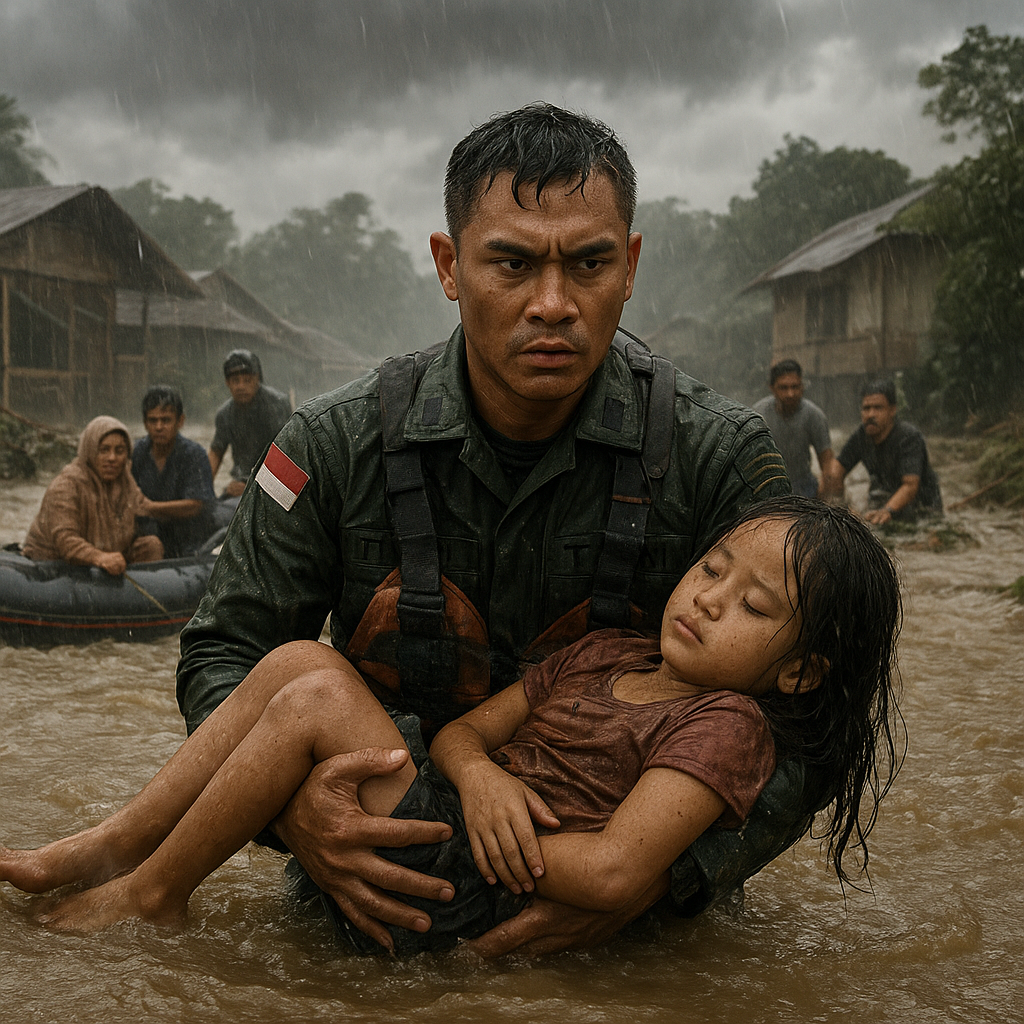 Kisah Heroik Sersan Dua yang Selamatkan Ratusan Warga dari Banjir Bandang Kalimantan