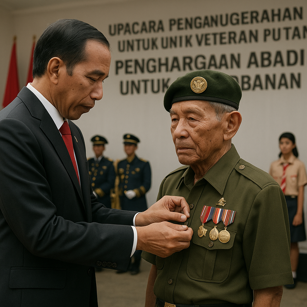 Upacara Penganugerahan Tanda Kehormatan untuk Veteran Perang: Penghargaan Abadi untuk Pengorbanan