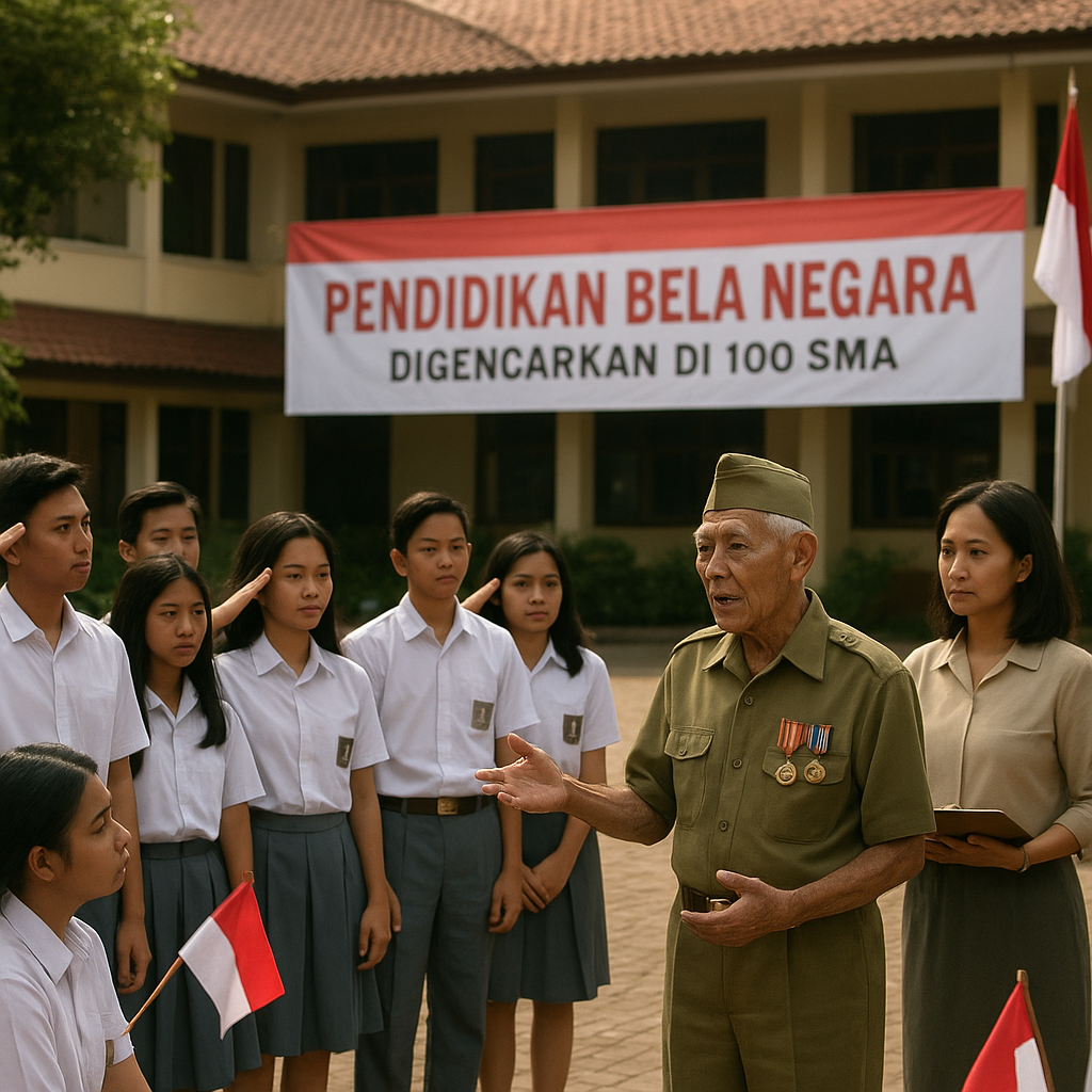 Pendidikan Bela Negara Digencarkan di 100 SMA, Siswa Diajak Memahami Nilai Dasar Perjuangan
