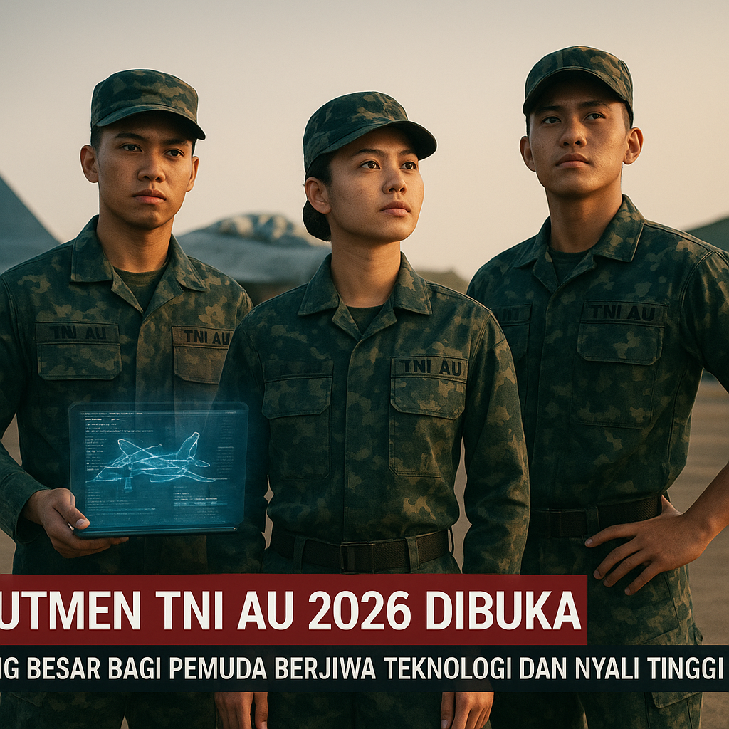 Rekrutmen TNI AU 2026 Dibuka, Peluang Besar bagi Pemuda Berjiwa Teknologi dan Nyali Tinggi