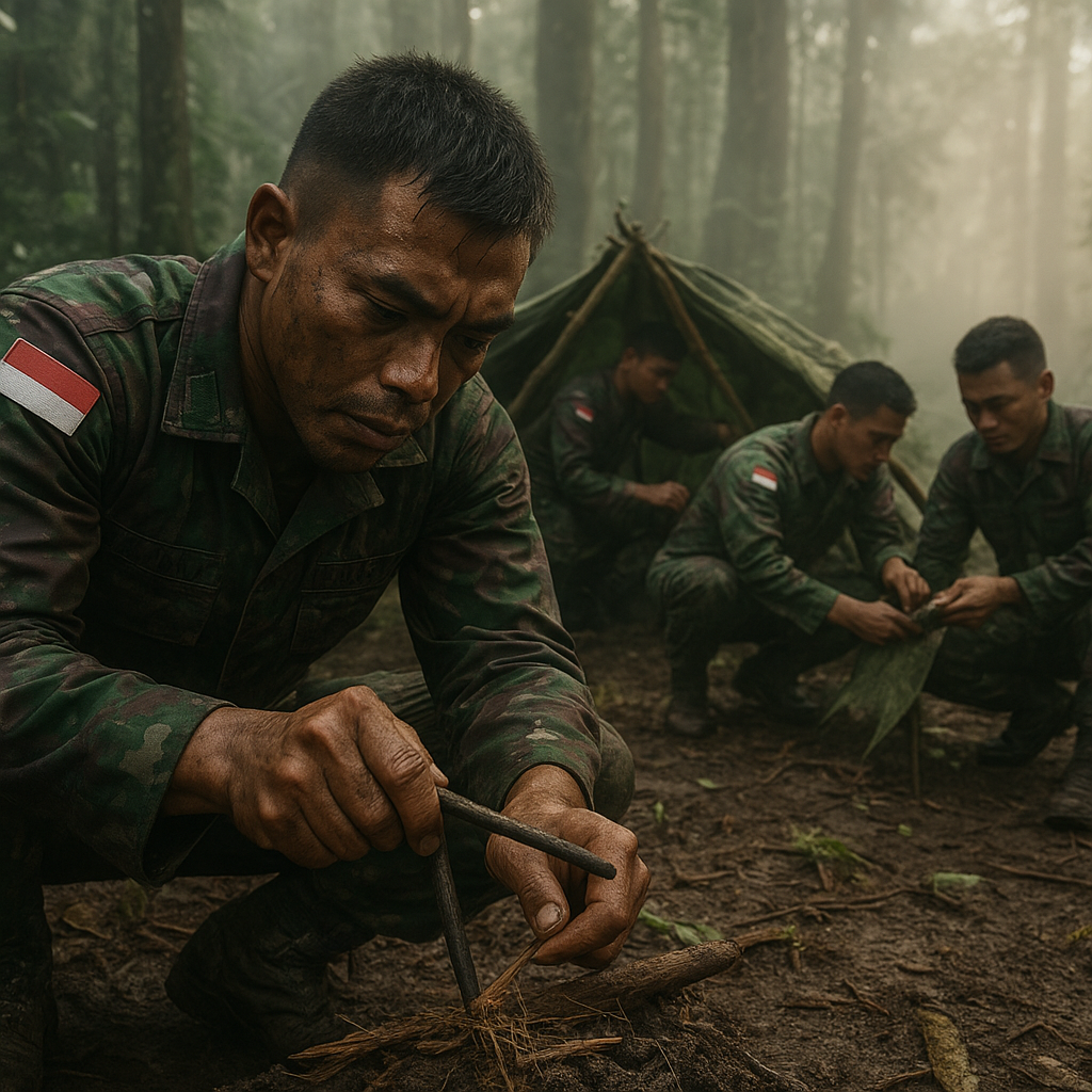 Latihan Survival AL: Mengasah Insting Bertahan Hidup di Alam Bebas Ala Prajurit Marinir