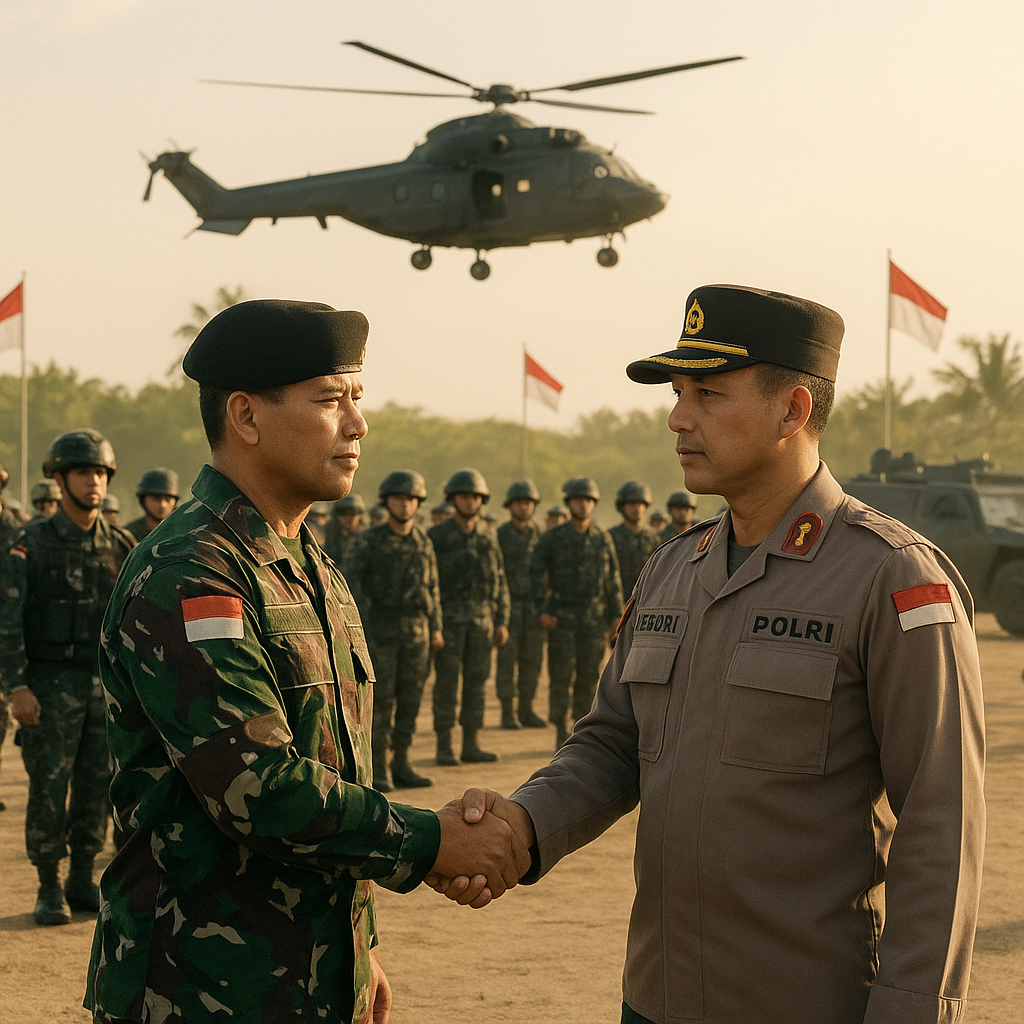 Latihan Gabungan TNI-Polri Perkuat Sinergi dalam Menjaga Keamanan Nasional