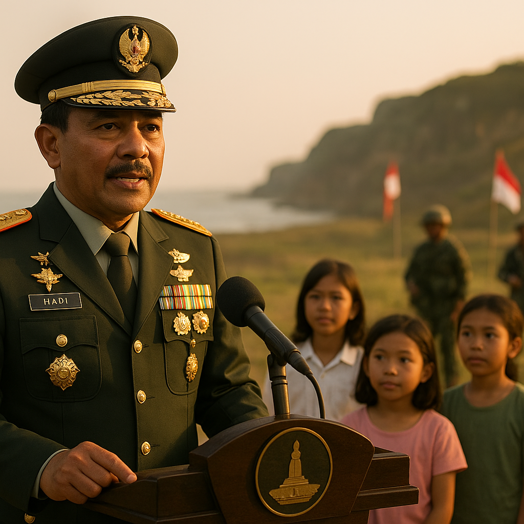 Panglima TNI: "Kami Tidak Hanya Melindungi Perbatasan, tetapi juga Melindungi Mimpi Anak-anak Indonesia"