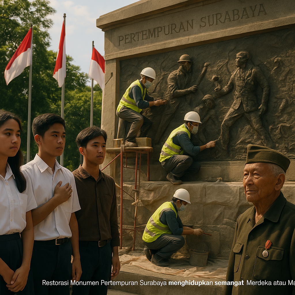 Restorasi Monumen Pertempuran Surabaya: Mengingatkan Generasi Muda tentang Semangat 'Merdeka atau Mati'