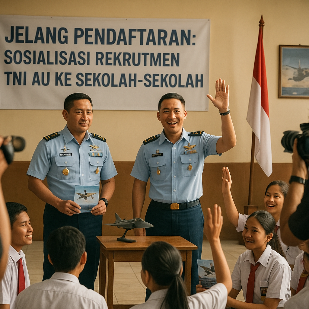 Jelang Pendaftaran, TNI AU Gelar Sosialisasi Rekrutmen ke Sekolah-sekolah