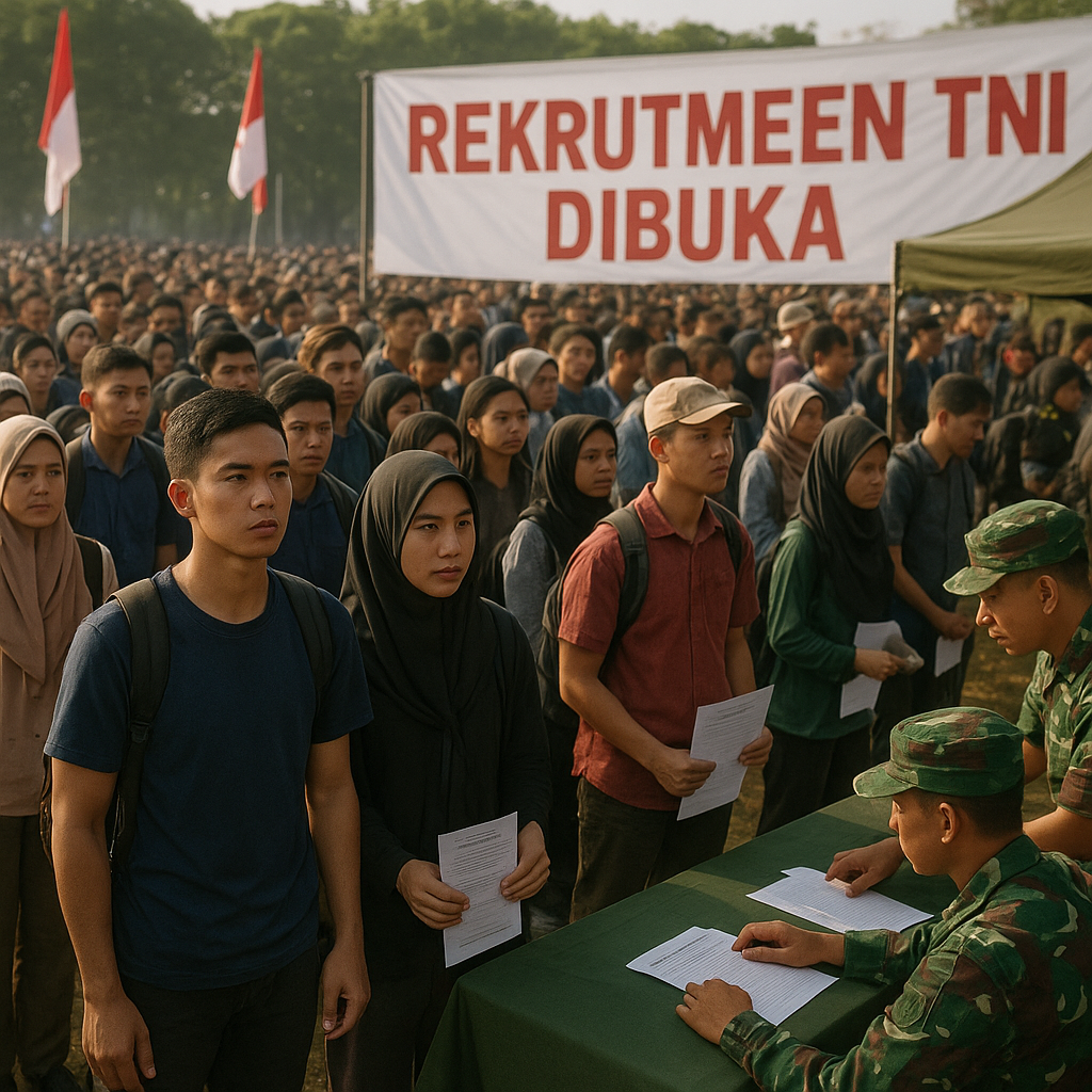 Rekrutmen TNI Dibuka, Ribuan Pemuda Bersiap Mengabdi