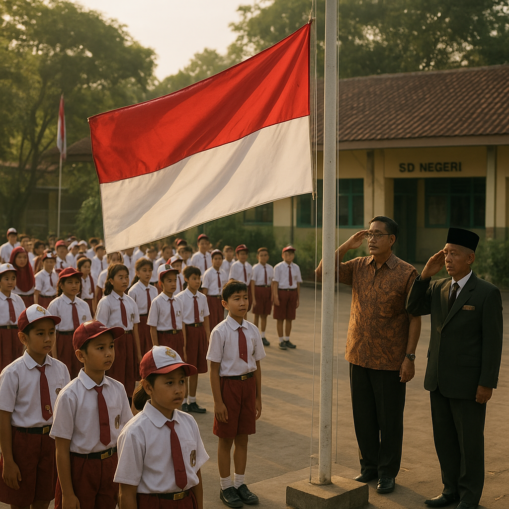 Upacara Bendera di Sekolah-sekolah, Tanamkan Nilai Patriotisme Sejak Dini