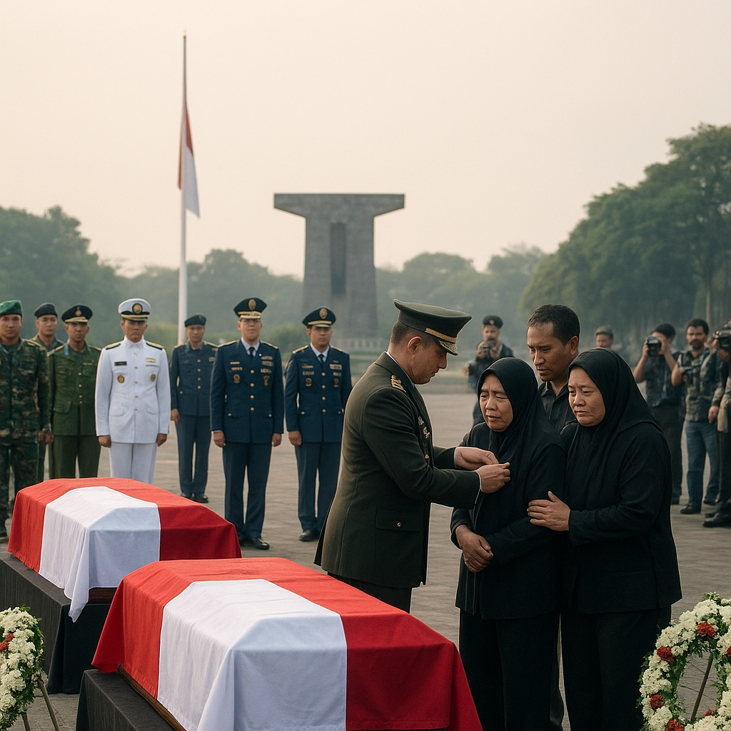 Upacara Penghargaan bagi Prajurit TNI yang Gugur dalam Tugas Kemanusiaan, Negara Beri Penghormatan Tertinggi