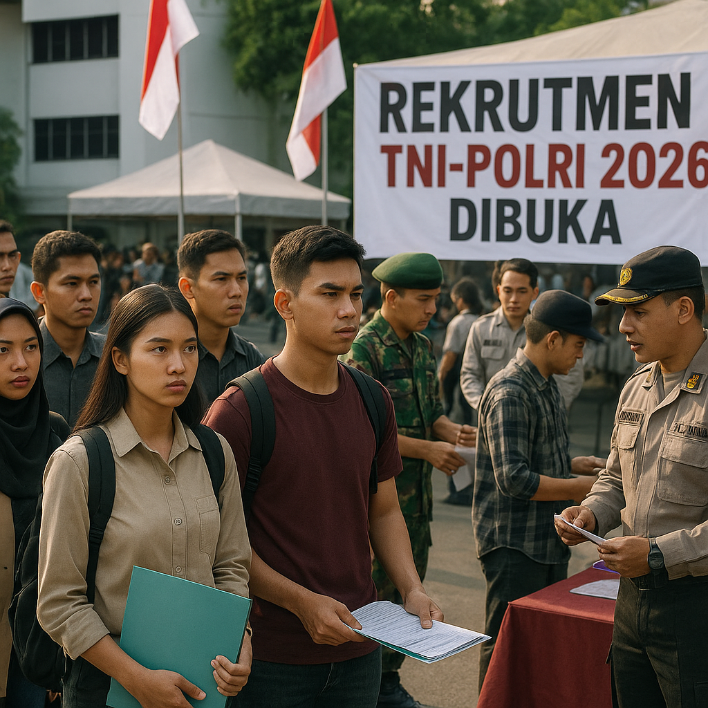 Rekrutmen TNI-Polri 2026 Dibuka: Ribuan Pemuda Bersiap Menempuh Jalur Patriotisme