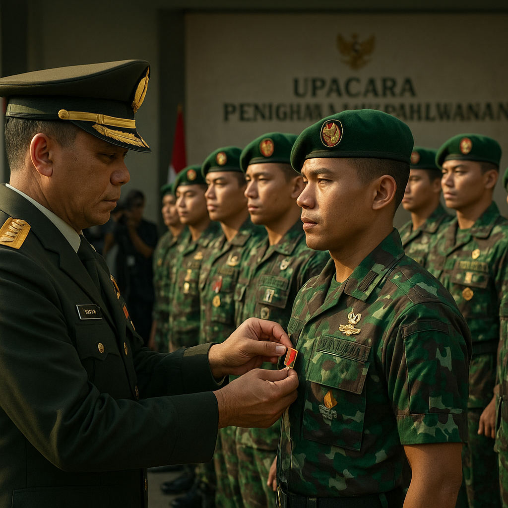 Upacara Penghargaan Kepahlawanan: 10 Prajurit Terima Medali atas Dedikasi di Medan Tugas Berbahaya