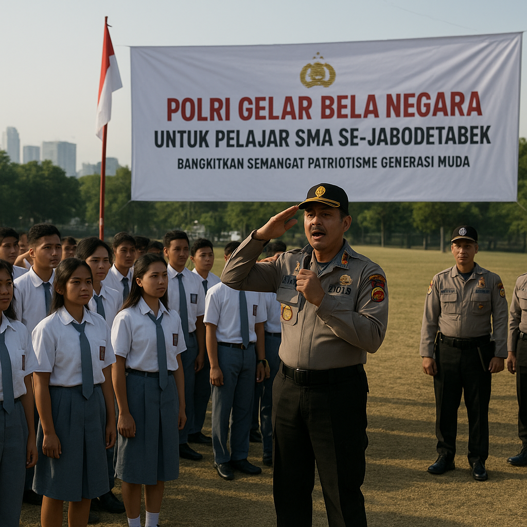 Polri Gelar Bela Negara untuk Pelajar SMA se-Jabodetabek, Bangkitkan Semangat Patriotisme Generasi Muda