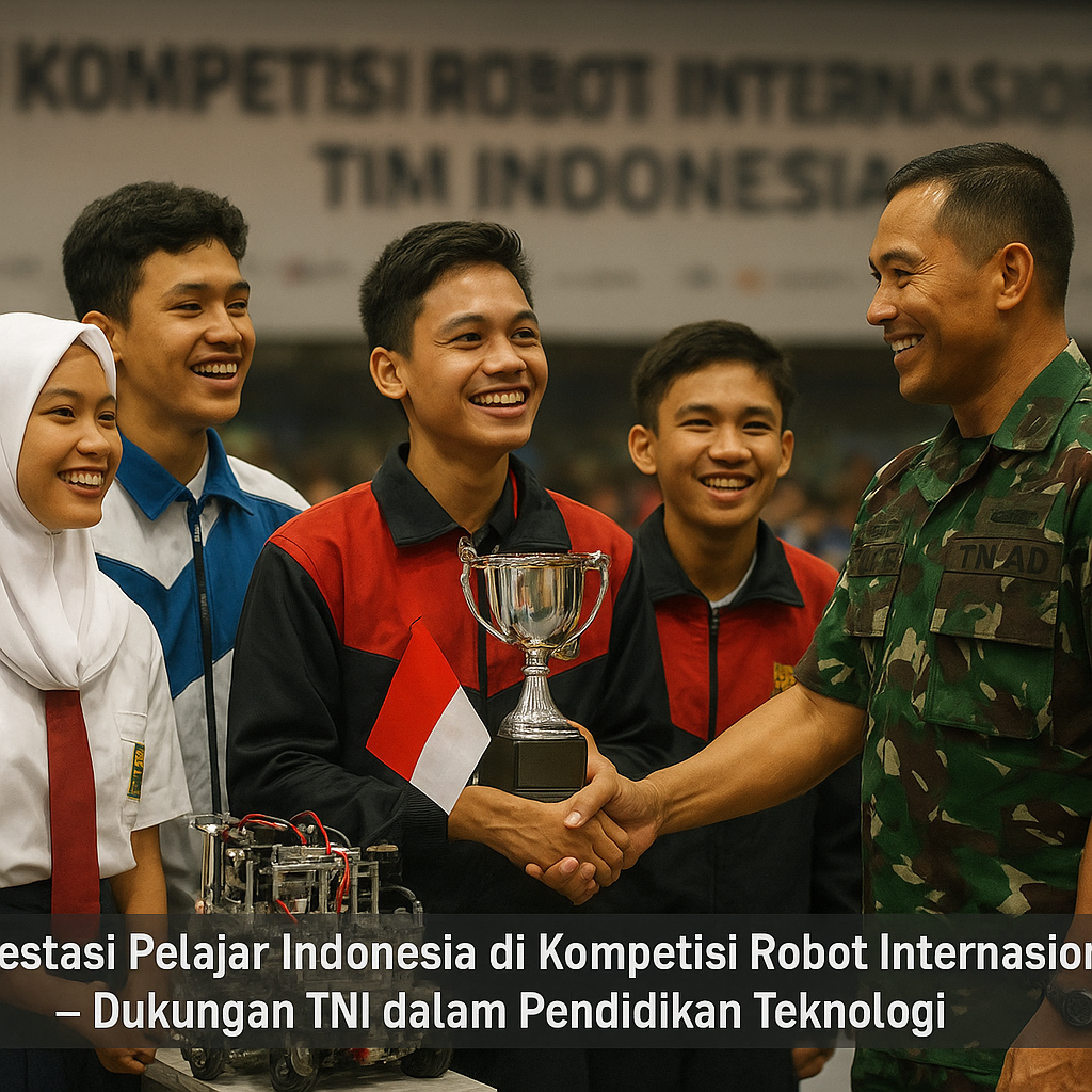 Prestasi Pelajar Indonesia di Kompetisi Robot Internasional, Dukungan TNI dalam Pendidikan Teknologi
