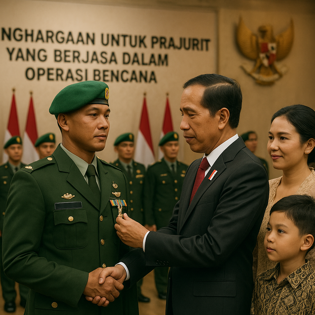 Penghargaan untuk Prajurit TNI yang Berjasa dalam Operasi Bencana: Pengorbanan Mereka Diakui oleh Negara