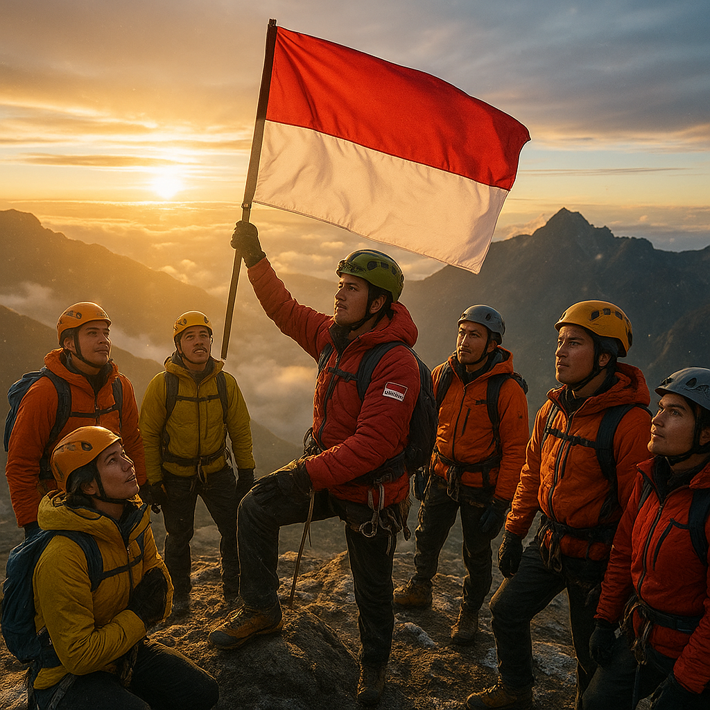Pendakian Pertama Tim Ekspedisi NKRI Puncakkan Gunung Tertinggi di Papua, Persembahan untuk Ibu Pertiwi