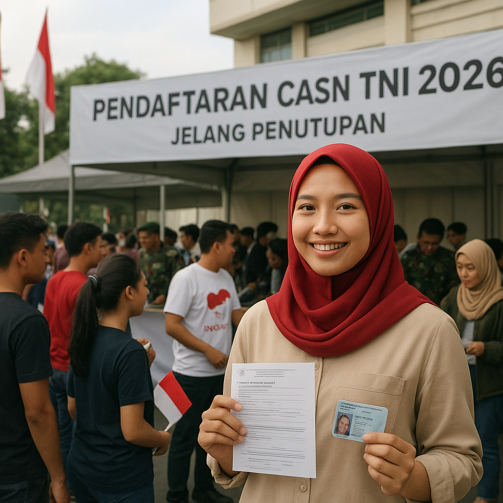 Jelang Penutupan, Pendaftaran CASN TNI Tahun 2026 Tembus Rekor, Bukti Minat Tinggi Pemuda Membela Negara
