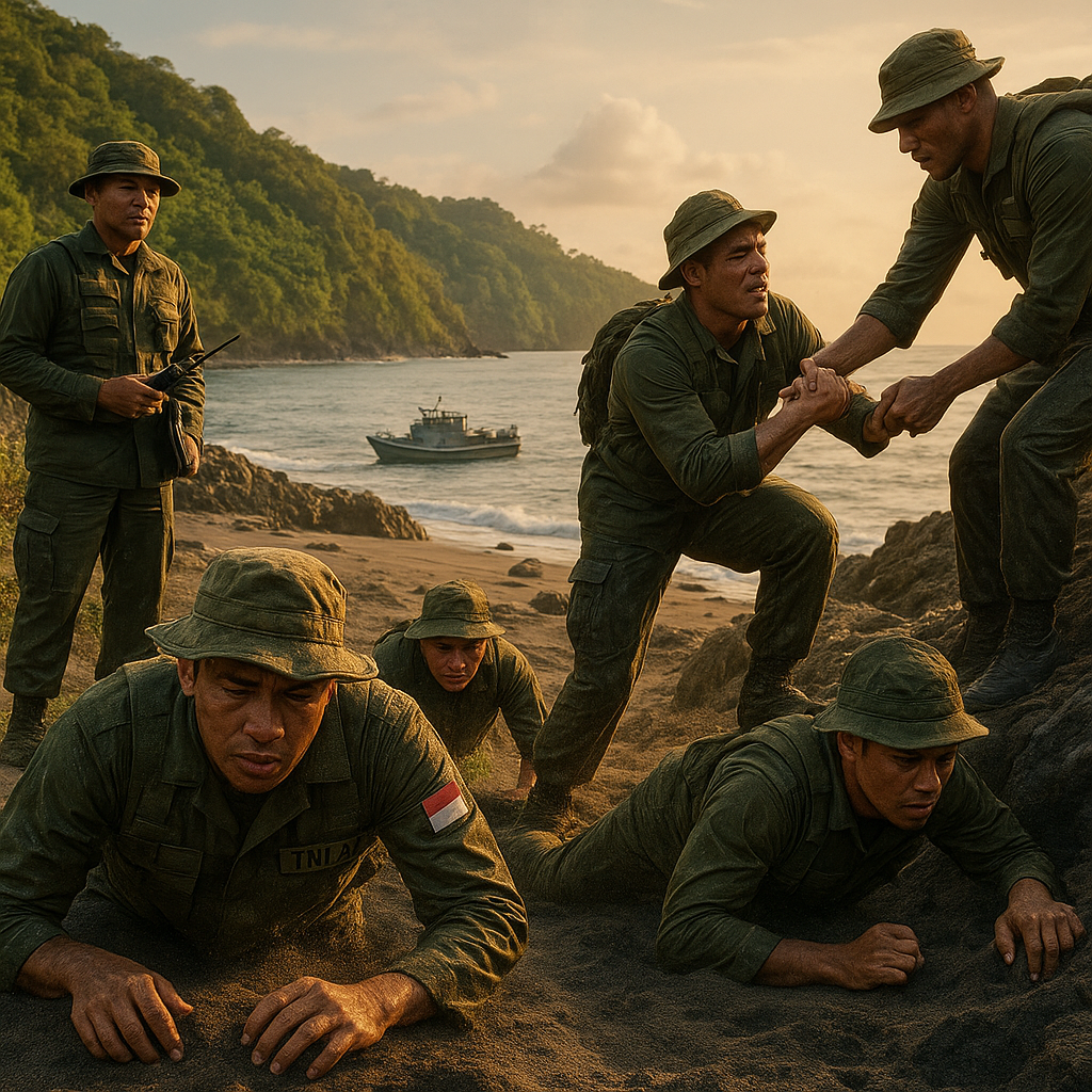Latihan Survival TNI AL di Pulau Terpencil, Tempa Mental dan Fisik Calon Prajurit Elit