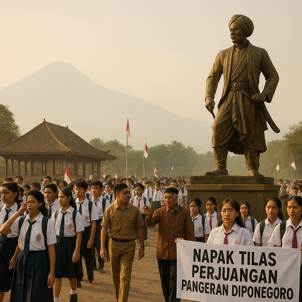 Napak Tilas Perjuangan Pangeran Diponegoro, Ajak Pelajar Menelusuri Jejak Kepahlawanan di Tanah Jawa