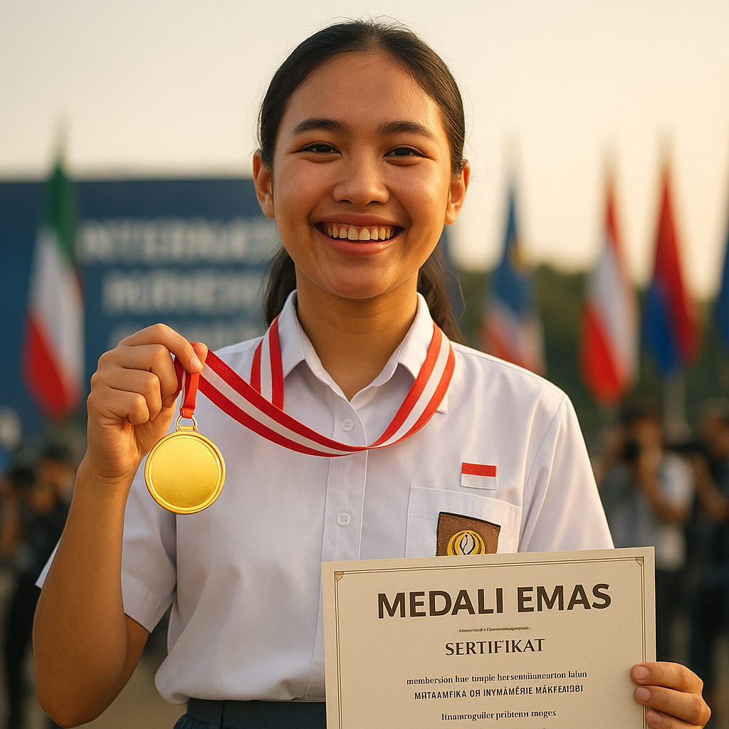 Gadis SMA Asal Surabaya Raih Medali Emas Olimpiade Matematika Internasional, Bawa Nama Indonesia di Kancah Global
