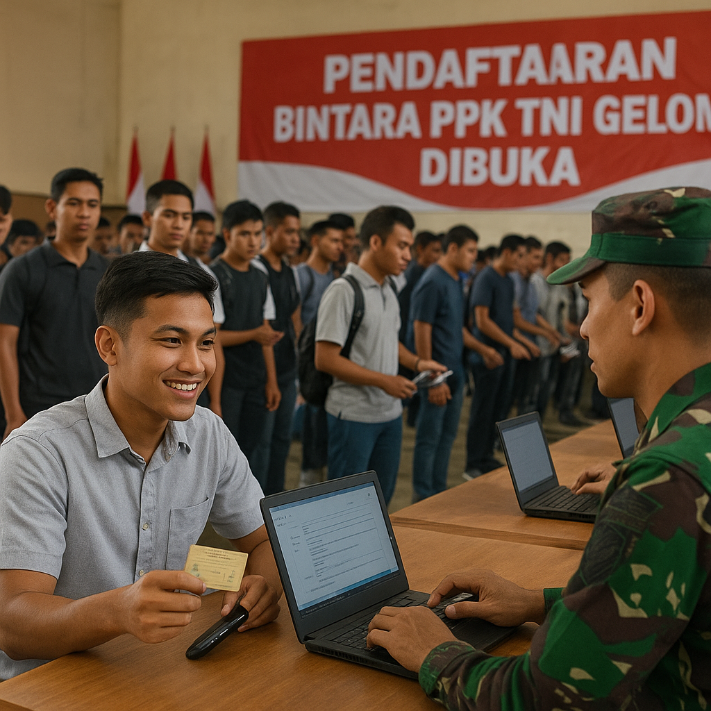 Pendaftaran Bintara PK TNI Gelombang II Dibuka, Ribuan Pemuda Antusias Daftar di Pendaftaran Online