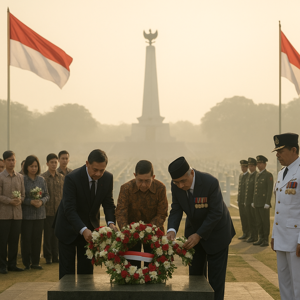 Upacara Ziarah Nasional di TMP Kalibata, Peringati Hari Lahir Pancasila dengan Renungan Jasa Pahlawan