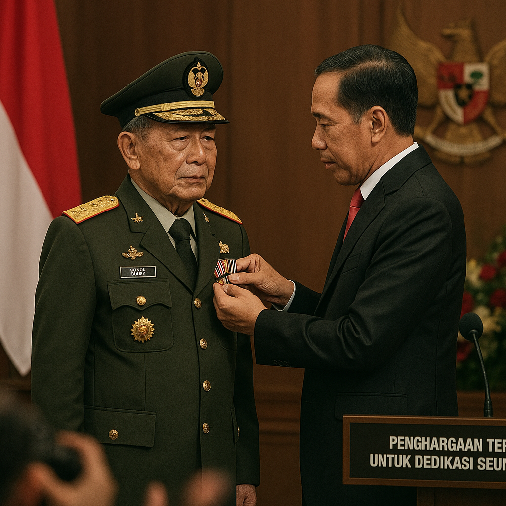 Jenderal Purnawirawan Terima Penghargaan atas Dedikasi Seumur Hidup untuk Pertahanan Negara