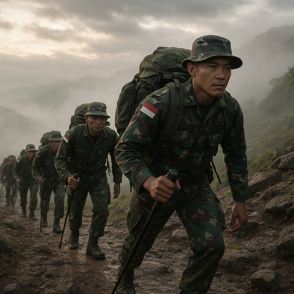 Latihan TNI di Gunung: Membangun Mental Tangguh Prajurit